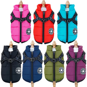 New Plush and Thickened Polar Fleece Material Waterproof Pet Outdoor Clothes for Winter