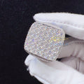 Factory Direct Sale Sterling Silver 925 Rings Custom Vvs Moissanite Iced Out Diamond Hip Hop Fine Jewelry Ring
