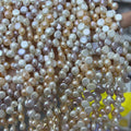 7-9 mm AA Baroque Pearl Side Full Hole Nature Pearl Loose Wholesale Nature Freshwater Pearl in Strand