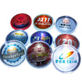 OEM Customizable LED Acrylic Flashing Blank Button Badge Plastic Safety Pin Label for Party Promotions Custom Logo