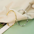 Manufacture Gold Plated Custom Name Bracelets Fine Irregular Cuff Bracelets Women