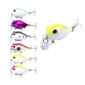 6pcs/set Wholesale 4cm-5.2g-10#treble Hook Trout Bait Topwater Crankbait Fishing Lure