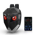 CRELANDER LED Knight Bag Waterproof Hard Shell Motorcycle Motorbike Riding Backpack DIY Display Daypack Eyes LED Backpack