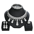Banquet Luxury Zircon Jewelry Set European American Classical Bridal Jewelry Set Fashion Necklace Sets for Women Jewelry