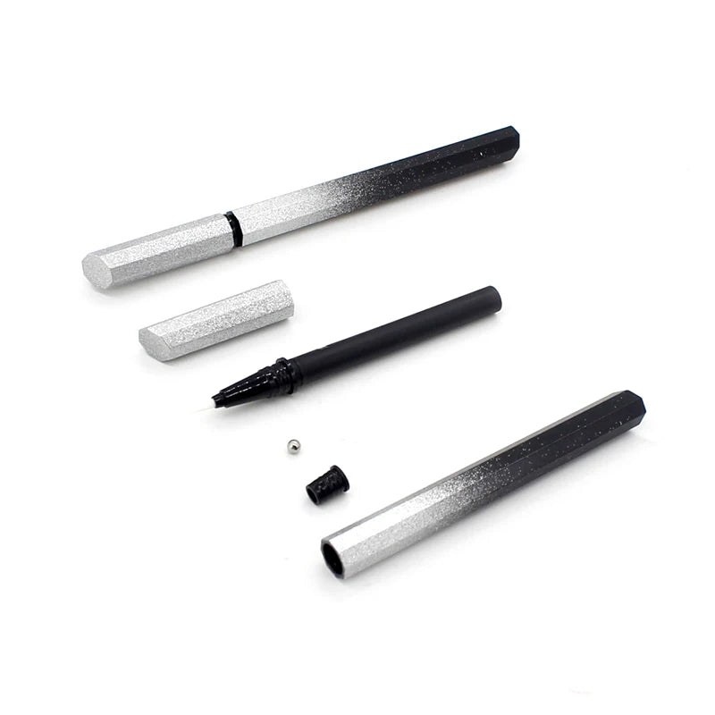 Factory direct steel ball octagonal eyeliner tube empty eyeliner packing container customized Makeup  Hexagonal type eye pencil