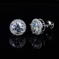 Hot Selling Shine Brightly 14K 18K Gold Earring Fancy Jewelry Round Brilliant Cut Lab Grown Diamond Stud Earrings for Women