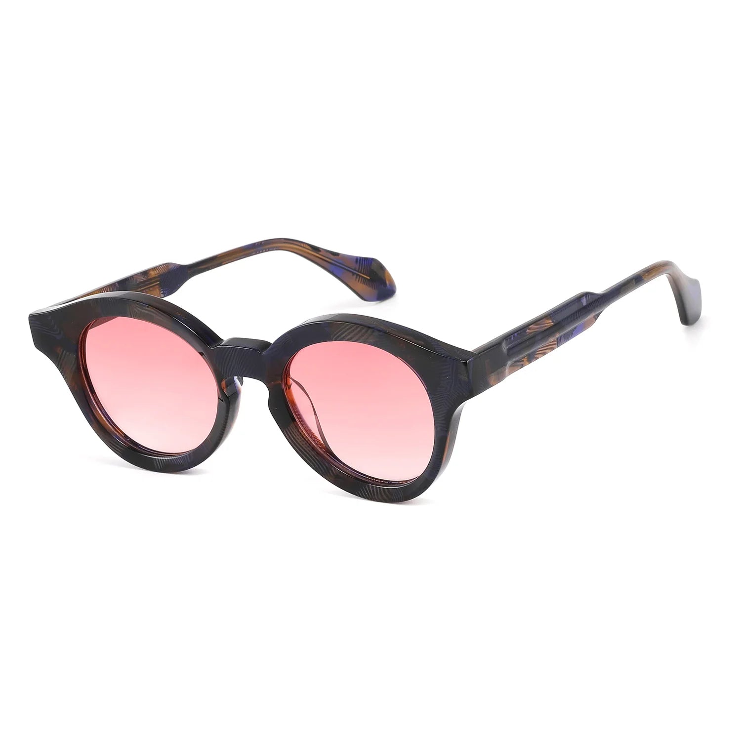 GLT96156 Manufacturer Custom Polarized Eyewear Retro Style Cellulose Acetate Sunglasses Handcrafted Sunglasses