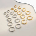 MICCI Hypoallergenic Stainless Steel Jewelry Non Tarnish Pvd Gold Designer Fashion Twist Fashion Hoop Earrings