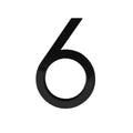 Cosun Modern Design 3D Bronze Embossed 4 Inch Door Plate Black Apartments House Numbers for Garage Doors