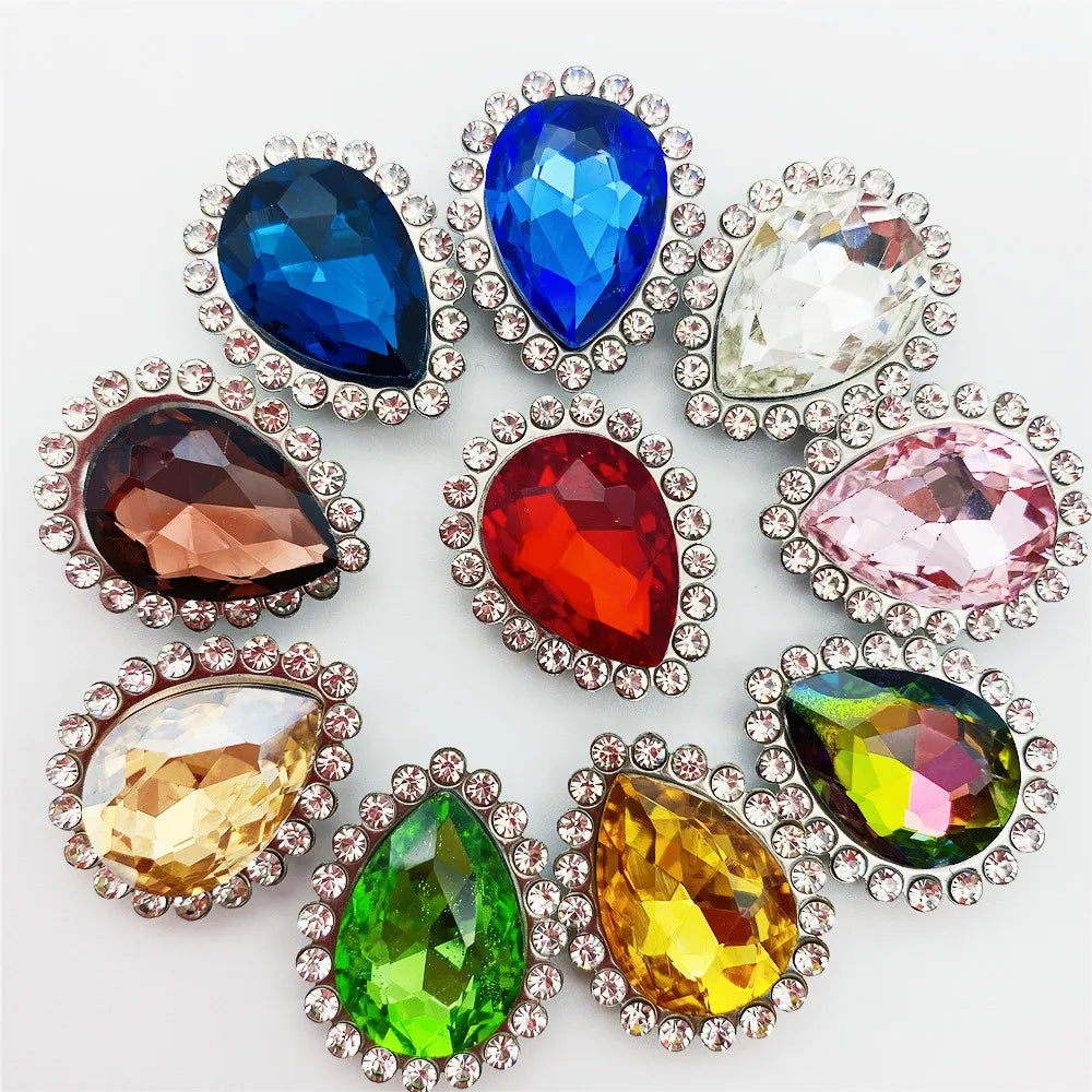 Wholesale Hot Sale Tear Drop  Rhinestone Sew on Rhinestone