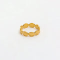 High End 18K PVD Gold Plated Olive Leaf Rings Stainless Steel Women Rings Tarnish Free Fashion Jewelry