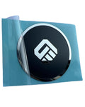 Electroform Nickel logo Sticker Metal Label Metal Sticker Custom
