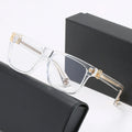 Wholesale Retro Luxury Black square Men Glasses Brand Designer Anti Blue Light Women Eyeglasses Frame 2025