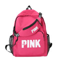 Nylon Fabric High Quality Fashion Multi-functional Unisex School Bags Waterproof Outdoor PINK Backpack and Chest Bag Set Custom