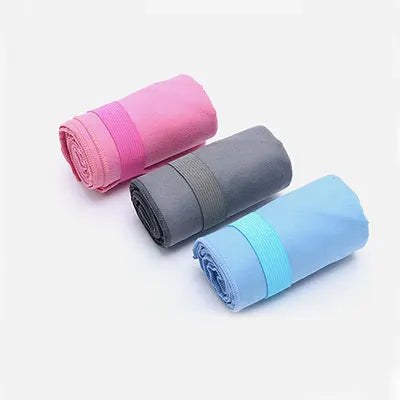 Microfiber Beach Towel Personalised Sports Towel with Elastic Band Printed Fitness Towel
