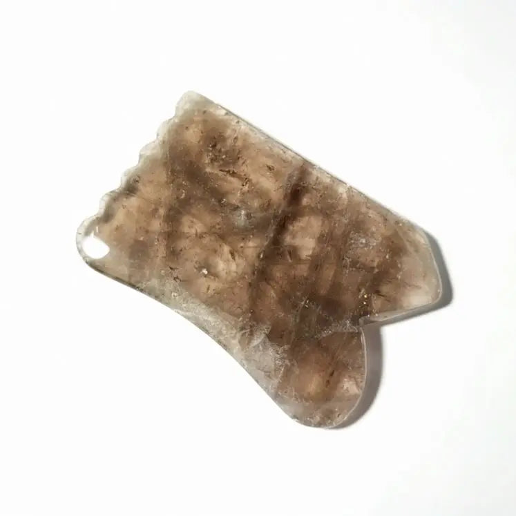 Diy Private Label 100% Natural Anti Aging Beauty Facial Skin GuaSha Scraping Tool smoky quartz Jade Gua Sha Stone Set Of Gift Kit