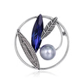 DRAL894 Fashion Rhinestones Leaves Brooch Women Crystal Brooch Jewelry Wholesale