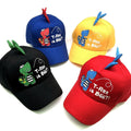 Adjustable Cartoon Little Dinosaur Summer Cute Custom Image Fashion Hump Breathable Waterproof Mesh Trucket Hip-Hop Hat Baseball