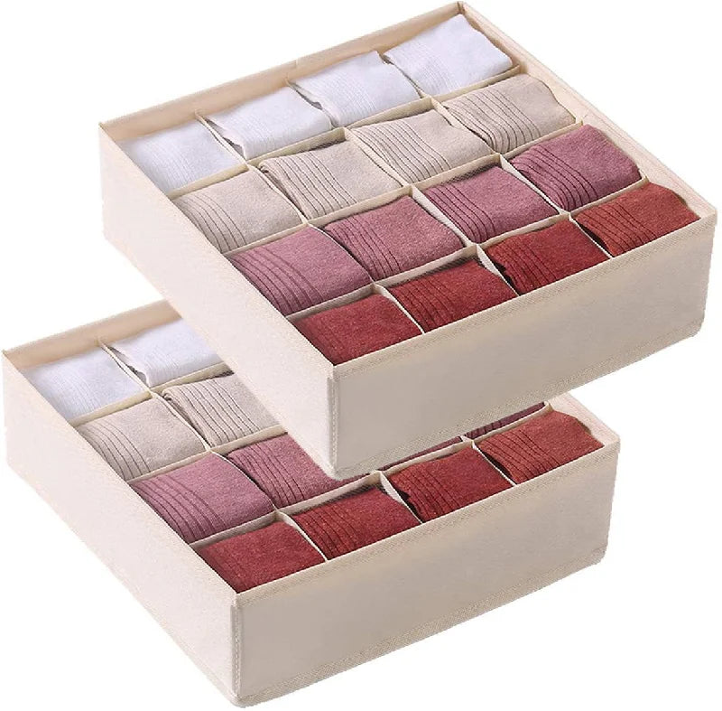 Sale Foldable Non-Woven Fabric Storage Boxes All-Season Neatening for Underwear Socks Functional Organization for Wardrobe Space