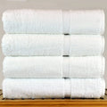 Hot Sale 600 GSM White Premium 100% Cotton Bath Towel Set 6.27 X 54 Inches Quick-Dry Knitted Towels Commercial Pack Compressed
