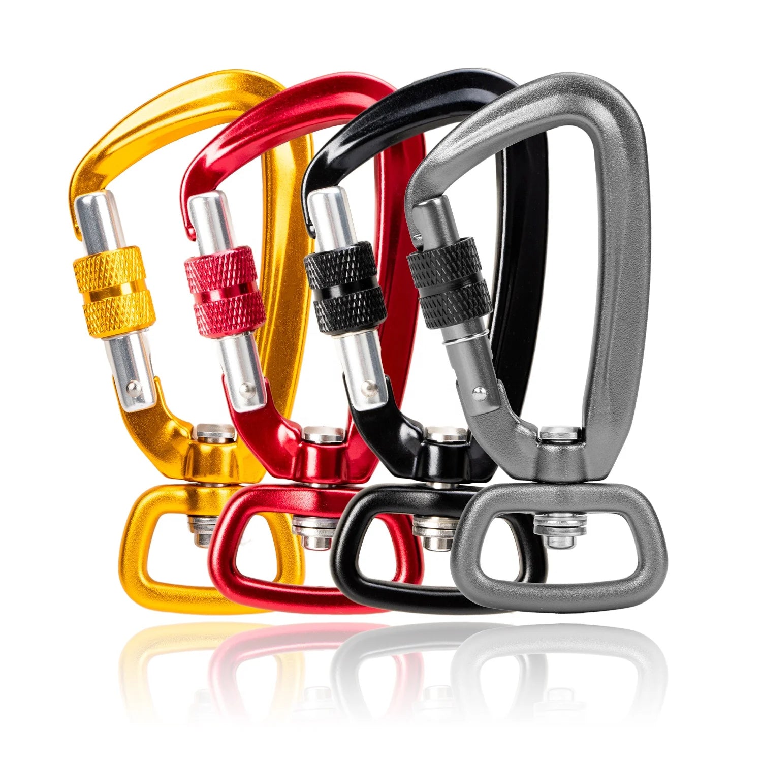 4KN Screw Locking Dog Leash Karabiner Clip Aluminum Sanp Hook Dog Carabiner