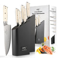 High Hardness Professional Damascus Steel Bread Utility Chef's Knife Set With Anti-slip ABS Handle