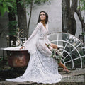 One Size Lace Maternity Photo Dress Floor-length Photography Dress