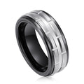 Men Jewelry Wedding Ring Silver Black Tungsten Ring Bague De Mariage Tungsten Carbide Rings Fashion Rings Jewelry Anillos