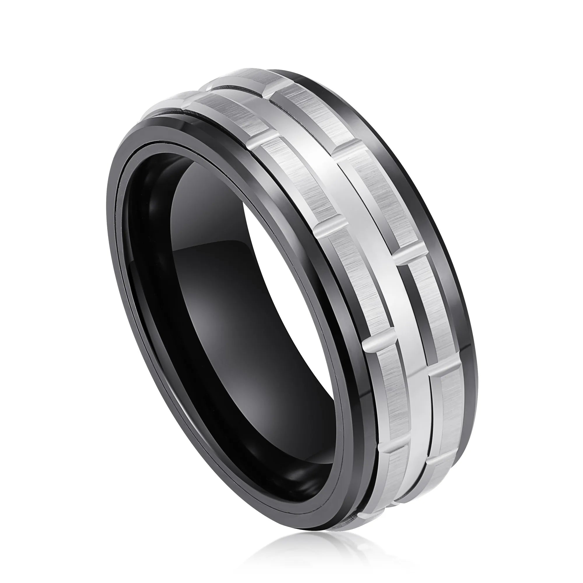 Men Jewelry Wedding Ring Silver Black Tungsten Ring Bague De Mariage Tungsten Carbide Rings Fashion Rings Jewelry Anillos