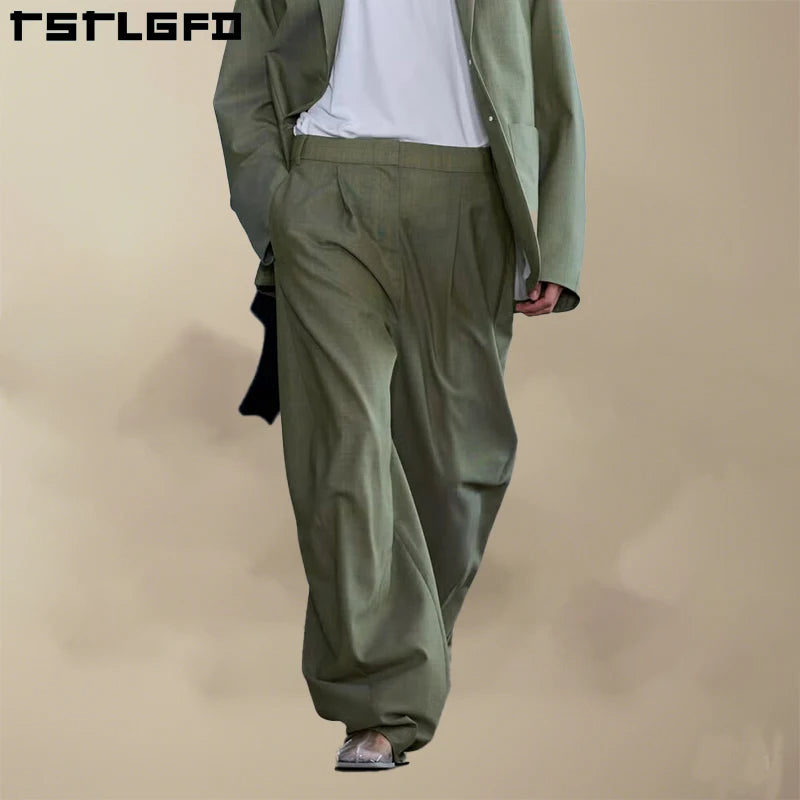 Windbreak Nylon Streetwear Pants NEW Vintage Track Sport Straight Baggy Parachute Pants Trouser Tracksuit Pants Men