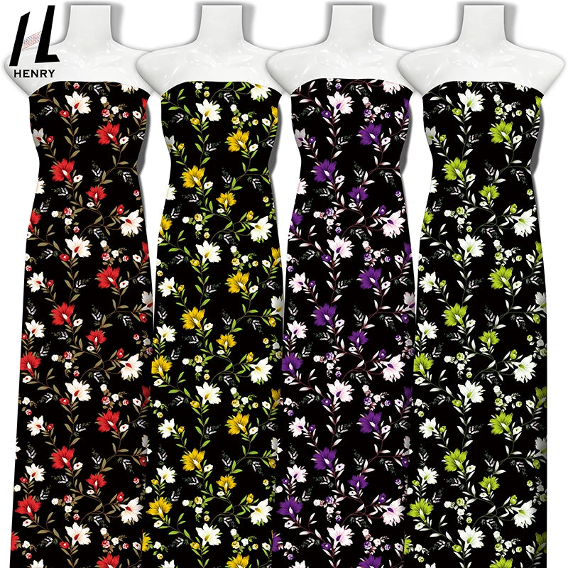 Factory Price Custom Pacific Islander Hawaii Beach Style Floral Printed 100% Viscose 30S 40S Rayon Spun Fabric for Dress Skirt
