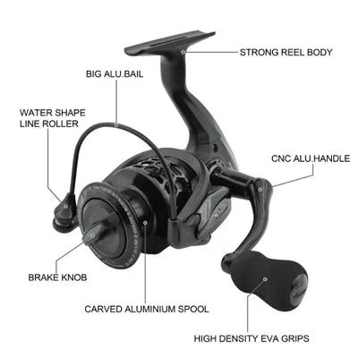 5.2:1 Spinning Reel Ultr-light Fishing Reel 8+1BB 13KG 28.7LBS Max Drag Power Freshwater Fishing Tackle