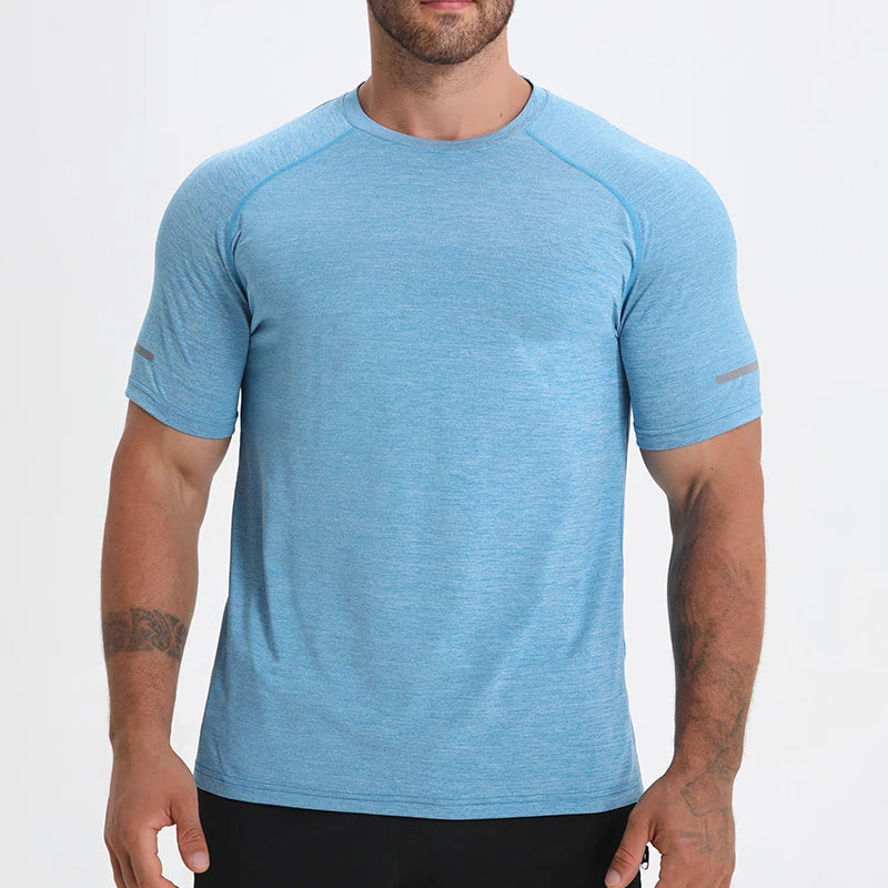 Mens Athletic Shirts Short Sleeve Quick Dry Fitted Gym Workout Running Performance Hiking Moisture Wicking T-Shirts