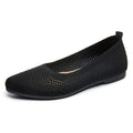 China Factory Cheap Flying Woven Pointed Toe Custom Logo Shallow Flat Knitted Breathable Female Summer Casual Shoes