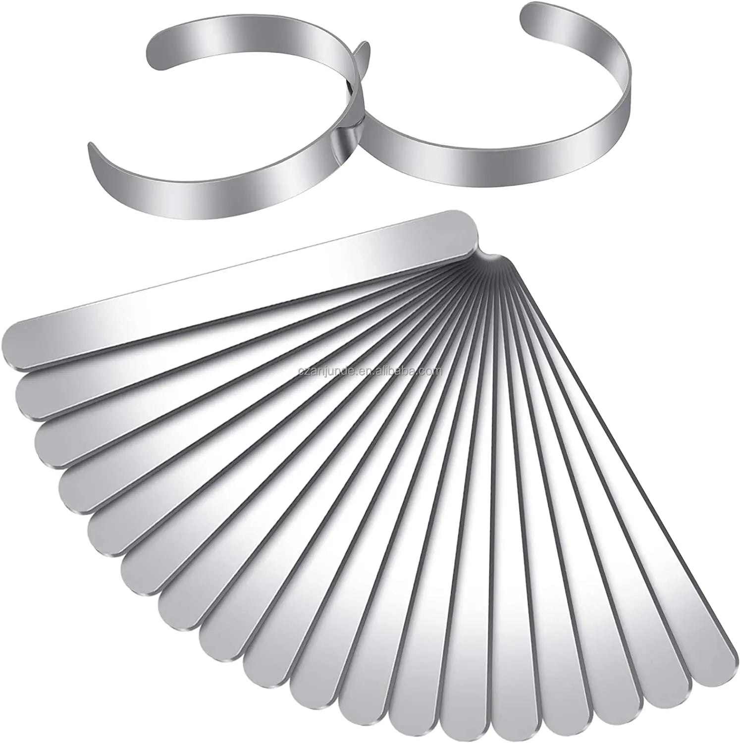 Stainless Steel Bracelet Blank DIY Cuff Bracelet Blank for Gift Punch Jewelry 3/8 X 6 Inches