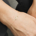 EManco New Accessories Simple Stainless Steel Creative Moon Shaped Gold Plated Fashion Bracelet for Women