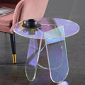 New 2022 Creative Nordic Modern Style Living Room Round Table rainbow Gradient Coffee Table