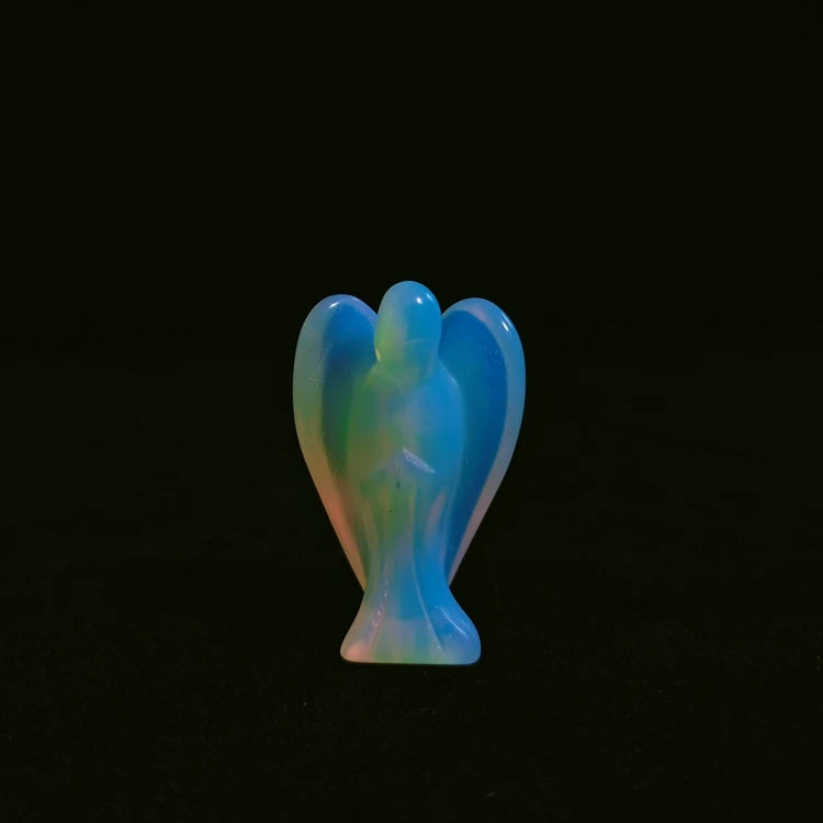 DIY Home use Wholesale Natural Stone Chakra Healing Opalite Angel Semi Precious Stone gift