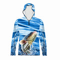 Hot Sale Custom Made Fishing Shirts Performance Sublimation Tournament Fishing Wear Quick Dry Fish Shirts