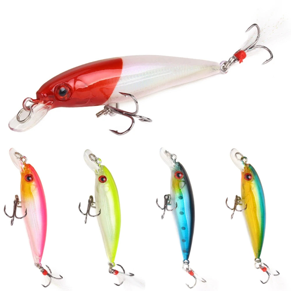 Top Right M8210 90mm 7g Floating Minnow Lure for Trout Bass Pinfish Jerkbaits Artificial Hard Bait Bass Fishing Lure