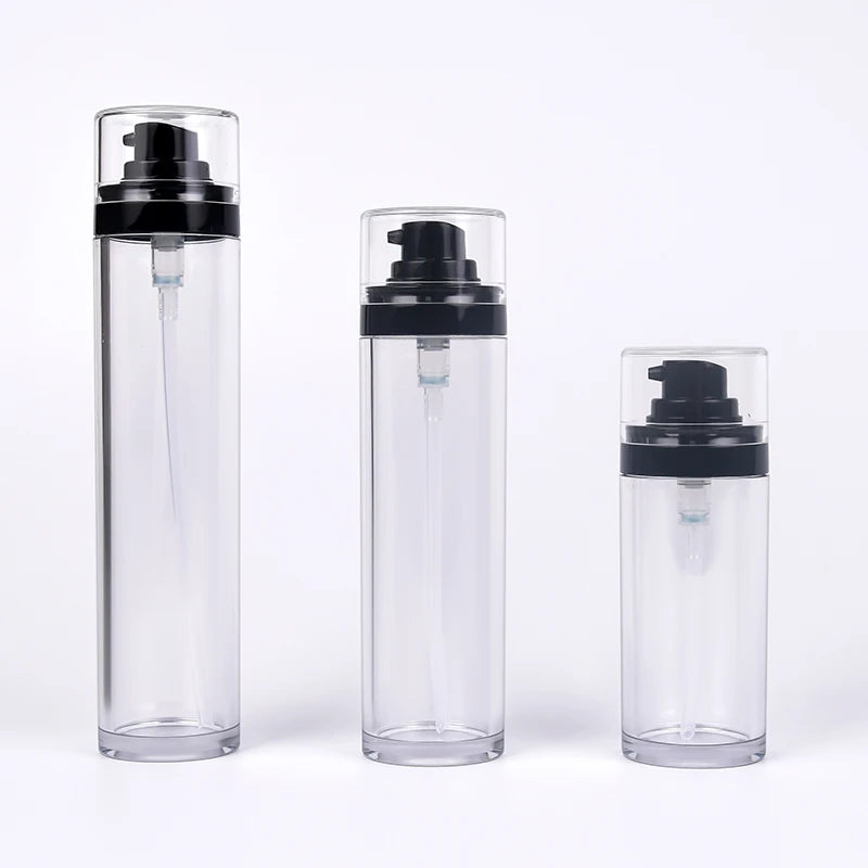 Empty Cosmetic 50ml 100ml Transparent Thick Wall Lotion Hair Essential Serum Oil Massage Oil Perfume Plastic Pump Spray Bottle