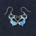 Hot Ladies Silver 925 Bridal Rhodium Plating Opal Custom logo Luxury Jewelry Earrings