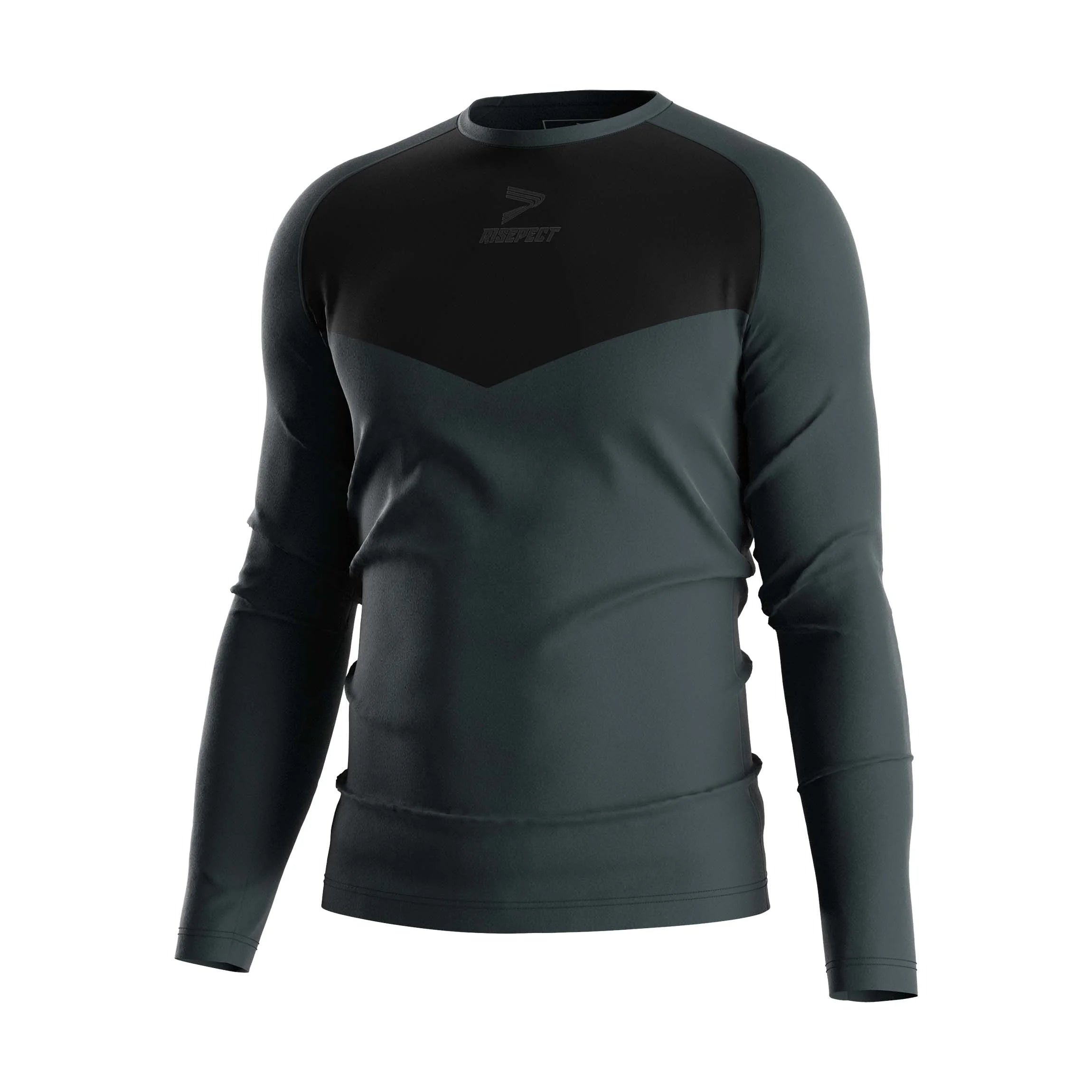 Factory Training Clothes  Stretchy Gym Wear Sports Shirt Compression Shirts Long Sleeves