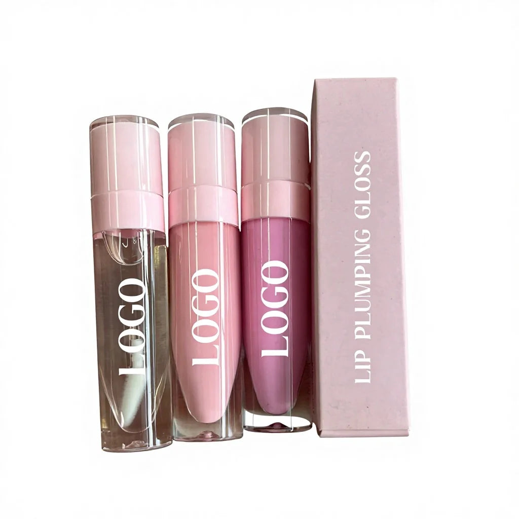 New Arrival Hydrating No Tingle No Burn Pink Lip Plumping Gloss with Private Label MegaBDM