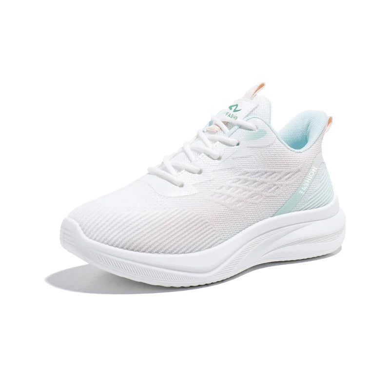 Spring New Style Ladies Sports Footwear Breathable Lace up Casual Walking Shoes for Women