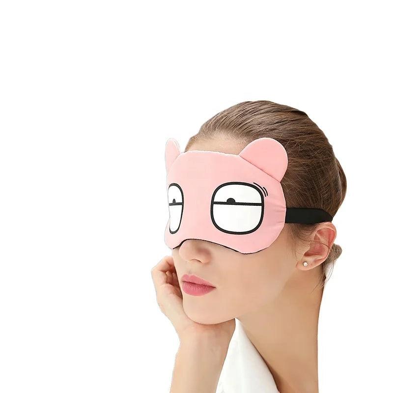 Factory Wholesale Cute Ice Eye Mask Shading Sleep Mask Cartoon Eye Mask