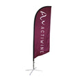 2023 Custom Featherless Flag Actiwine Beach Flags Banners for Commercial Advertising Signs