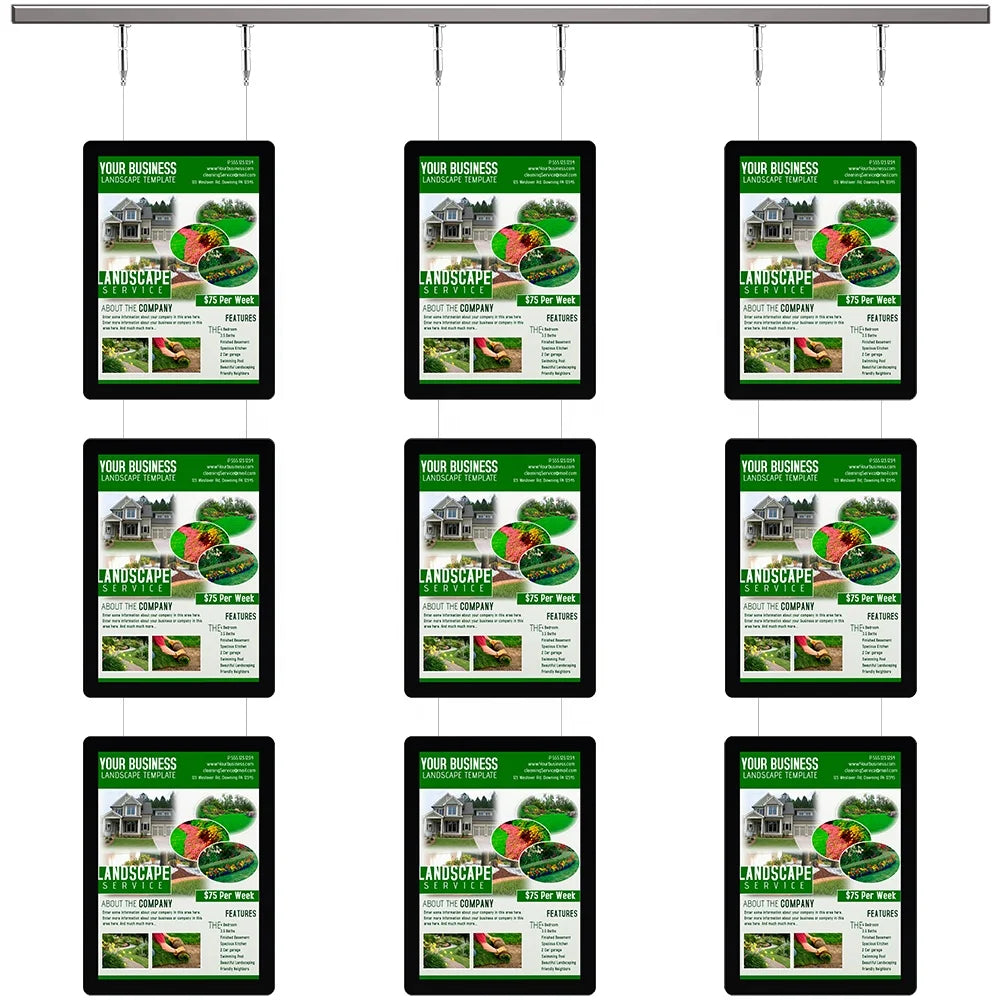 Litsign LS M2 Custom Eco-Friendly Ultra Slim Digital Sale Frame Illuminated Open House Sold Post Window Acrylic Hanging LED Real