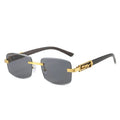 2025 Fashion Rimless Style Cool Marble Grains Men Women Sunglasses Vintage Classic Luxury Brand Design Women Sunglasses