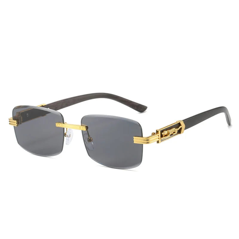2025 Fashion Rimless Style Cool Marble Grains Men Women Sunglasses Vintage Classic Luxury Brand Design Women Sunglasses